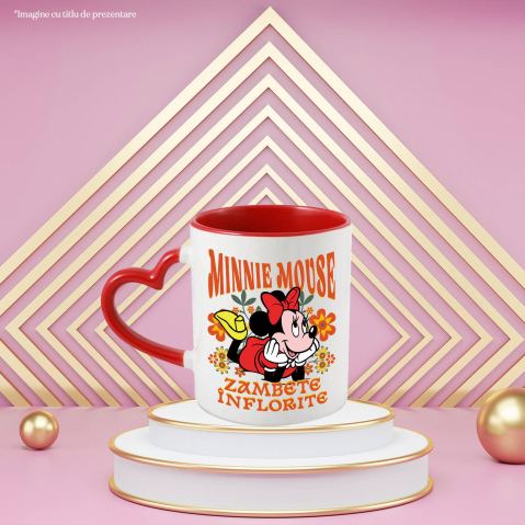 Cana Cu Minnie, cu inima curată, Ceramica, 330ML [1]