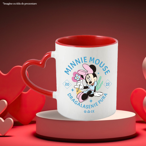 Cana Cu Minnie, fata cu suflet curat si zambet larg, Ceramica, 330ML [3]