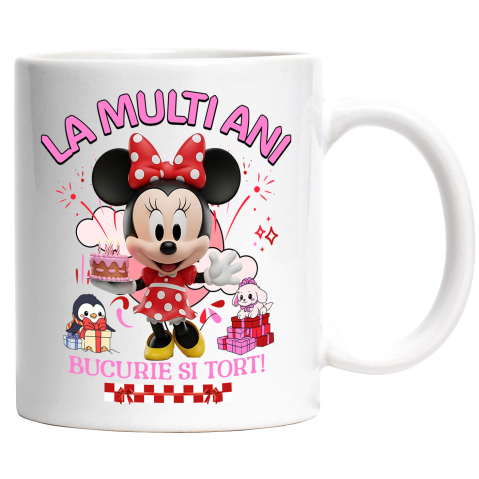 Supereroi - Cana Cu Minnie Mouse – Cadouri si Tort pentru Micile Printese, Ceramica, 330ML