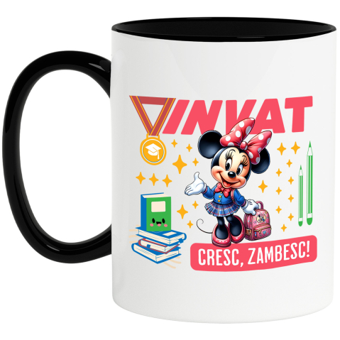 Educatie - Cana Cu Minnie Mouse: Cum Sa Zambesti Si Sa Cresti Cu Stil, Ceramica, 330ML