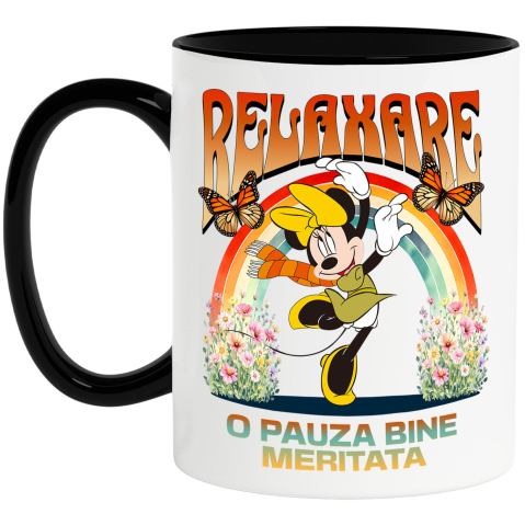 Desene Animate - Cana Cu Minnie Pe Ritmuri Vesele de Dans, Ceramica, 330ML