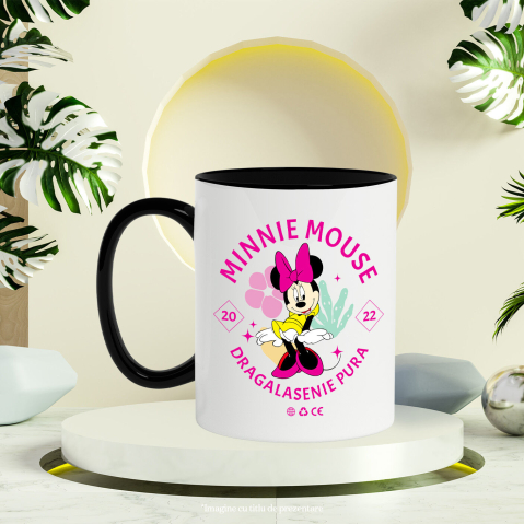 Cana Cu Minnie, prietena tuturor cu inima de aur, Ceramica, 330ML [3]