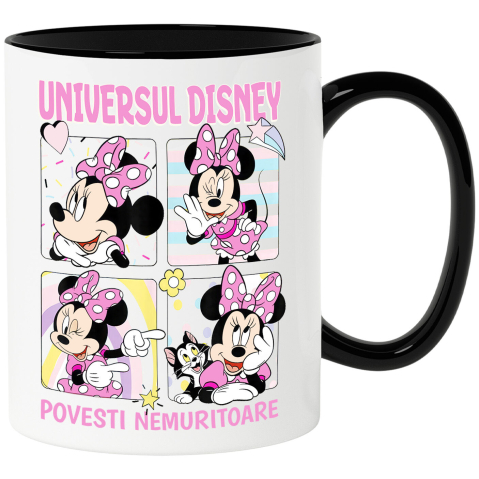 Desene Animate - Cana Cu Minnie si Aventura Vesela, Ceramica, 330ML