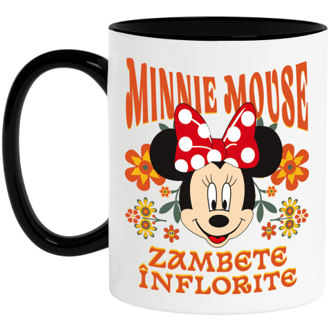 Desene Animate - Cana Cu Minnie, zâmbitoare și curajoasă, Ceramica, 330ML