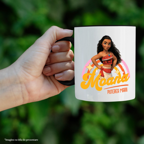 Cana Cu Moana - Calatoria spre inima oceanelor Ceramica, 330ML, cu Maner Negru [1]