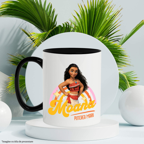 Cana Cu Moana - Calatoria spre inima oceanelor Ceramica, 330ML, cu Maner Negru [2]