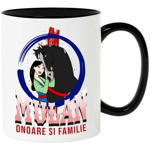 Desene Animate - Cana Cu Mulan cu calul - Curaj pe doua picioare si patru copite, Ceramica, 330ML