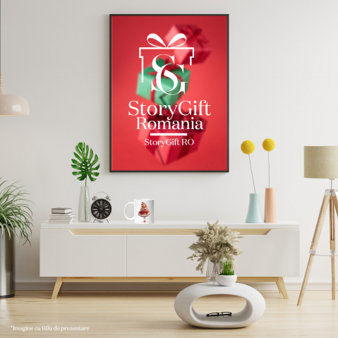 Cana cu o fetita dragalasa | rochie rosie | ilustratie | par blond | vesela | zambeste | ochi albastri | ca o printesa | 330ml | Ceramic cu Maner Alb [3]