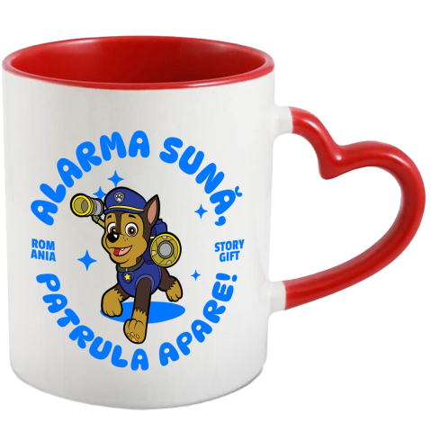 Desene Animate - Cana Cu Patrula Catelusilor Chase - Curaj și loialitate în patrula, Ceramica, 330ML