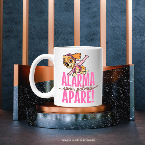 Cana Cu Patrula Catelusilor Paw Patrol - Aventuri, curaj și salvari epice cu cei mai curajosi caini din patrula Ceramica, 330ML, cu Maner Alb [2]