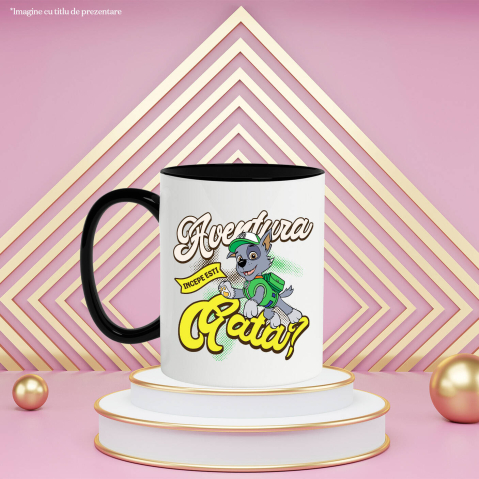 Cana Cu Patrula Catelusilor Rocky - Salvatorul care protejeaza planeta, Ceramica, 330ML [3]