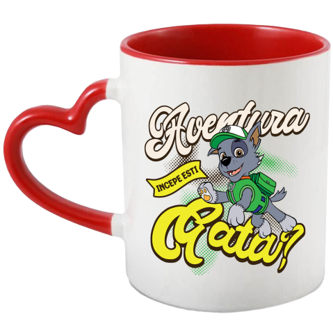 Desene Animate - Cana Cu Patrula Catelusilor Rocky - Salvatorul care protejeaza planeta, Ceramica, 330ML