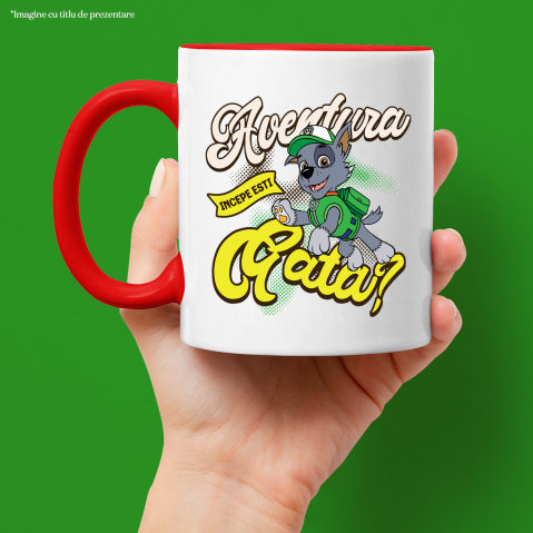 Cana Cu Patrula Catelusilor Rocky - Salvatorul care protejeaza planeta, Ceramica, 330ML [1]