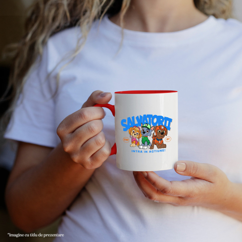 Cana Cu Patrula Catelusilor Skye, Rocky și Marshall - Cateii curajosi care fac lumea mai buna, Ceramica, 330ML [1]