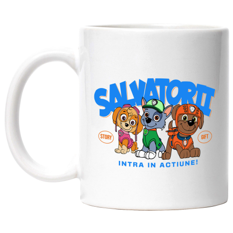 Desene Animate - Cana Cu Patrula Catelusilor Skye, Rocky și Marshall - Cateii curajosi care fac lumea mai buna, Ceramica, 330ML