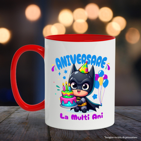 Cana Cu Petrecere cu Batman – Salvatorul Zilei, Ceramica, 330ML [3]