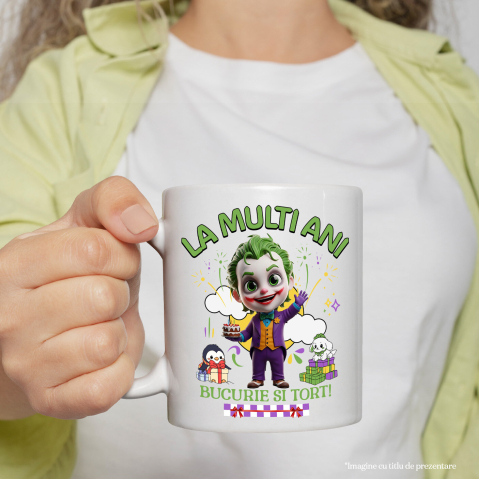 Cana Cu Petrecere cu Joker – Distractie si Suspans, Ceramica, 330ML [2]