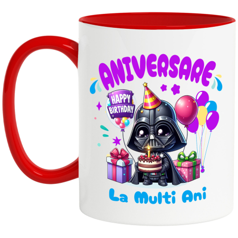 Desene Animate - Cana Cu Petrecere Intergalactica cu Darth Vader, Ceramica, 330ML