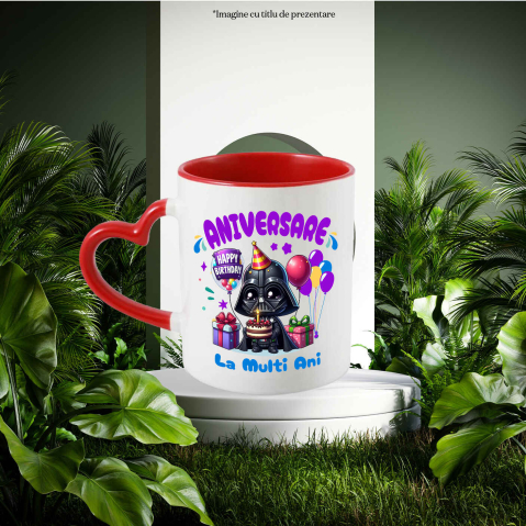 Cana Cu Petrecere Intergalactica cu Darth Vader, Ceramica, 330ML [2]