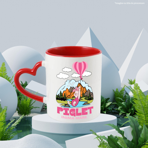 Cana Cu Piglet - Micutul care face lumea mai frumoasa, Ceramica, 330ML [1]