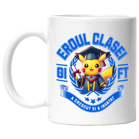 Cani Personalizate - Cana Cu Pikachu – Aventuri Si Note Mari, Ceramica, 330ML