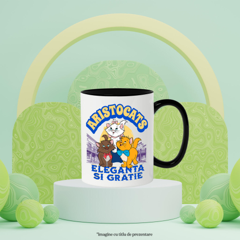 Cana Cu Pisici Regale si Fermecate, Ceramica, 330ML [3]