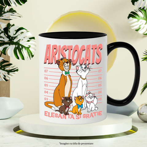 Cana Cu Pisicile Aristocrate in Lumea Magica, Ceramica, 330ML [3]