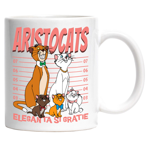 Desene Animate - Cana Cu Pisicile Aristocrate in Lumea Magica, Ceramica, 330ML