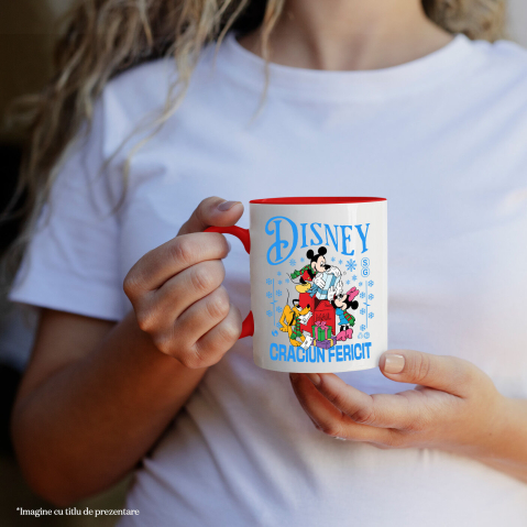 Cana Cu Pluto, Mickey si Minnie Magie de Craciun, Ceramica, 330ML [2]