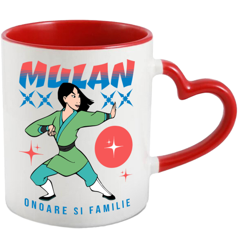 Desene Animate - Cana Cu Povestea unei razboinice, Ceramica, 330ML