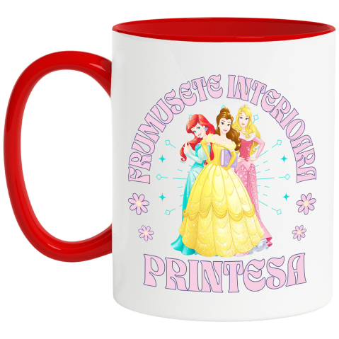 Desene Animate - Cana Cu Printesa - Ariel Belle Aurora: Legende de Neuitat, Ceramica, 330ML