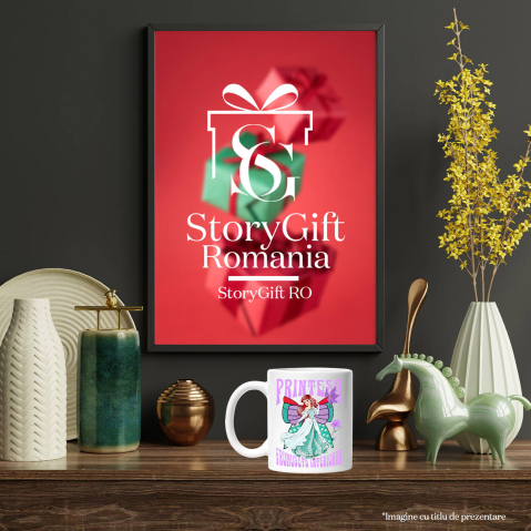 Cana Cu Printesa - Ariel Mica Sirena: Magia Oceanului Ceramica, 330ML, cu Maner Alb [3]