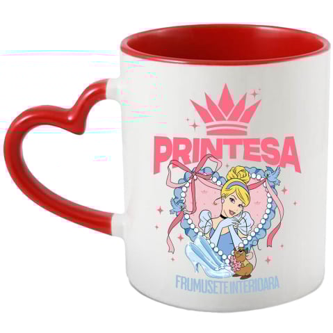 Desene Animate - Cana Cu Printesa - Inima Cenusaresei: O Poveste de Dragoste, Ceramica, 330ML