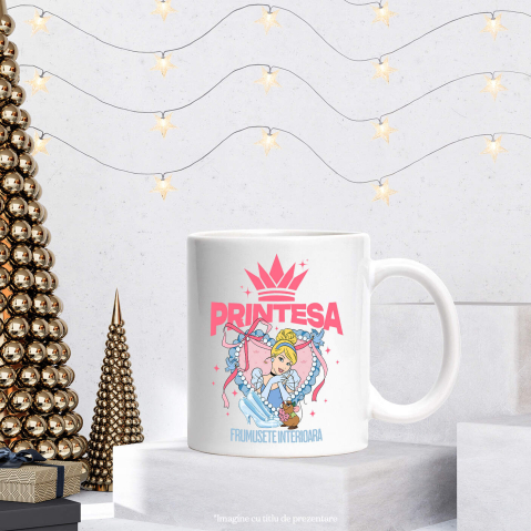 Cana Cu Printesa - Inima Cenusaresei: O Poveste de Dragoste, Ceramica, 330ML [3]