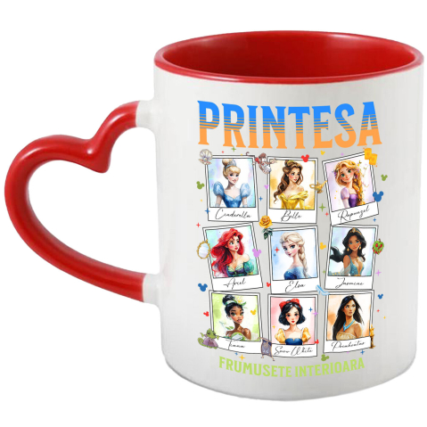Desene Animate - Cana Cu Printesa - Printesele Fermecate: Magie si Poveste, Ceramica, 330ML