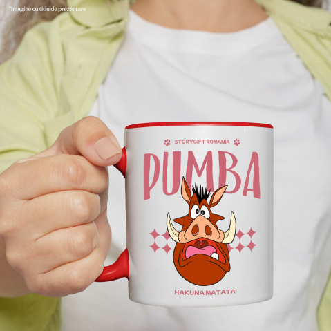 Cana Cu Pumba si prietenii, o lume florala de veselie, Ceramica, 330ML [2]