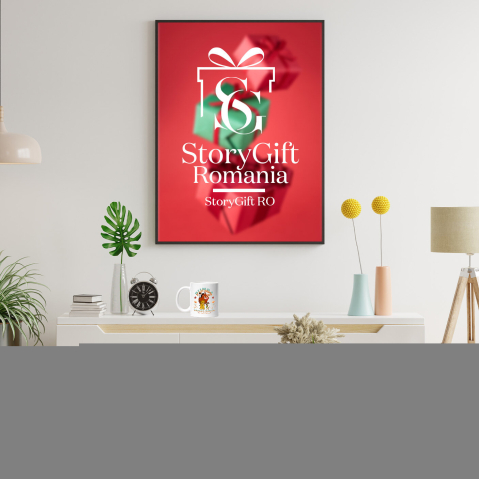 Cana Cu Pumba si Prietenii – Ziua Magica printre Flori Ceramica, 330ML, cu Maner Alb [3]