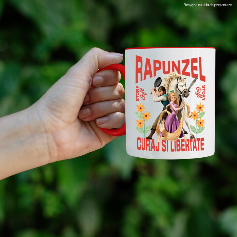 Cana Cu Rapunzel, Flynn Si Maximus – Trei Incurcaturi Si O Evadare, Ceramica, 330ML [1]