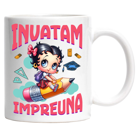 Educatie - Cana Cu Scufita Rosie – Invatatura Cu Prieteni La Fiecare Pas, Ceramica, 330ML