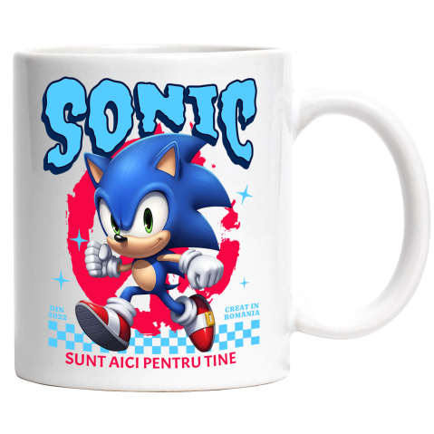Desene Animate - Cana Cu Sonic Magie si Viteza Disney, Ceramica, 330ML