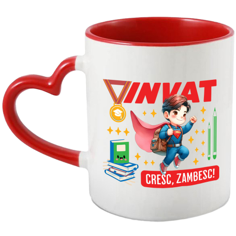 Supereroi - Cana Cu Spider-Man – Creștere și Putere Din Cărți, Ceramica, 330ML