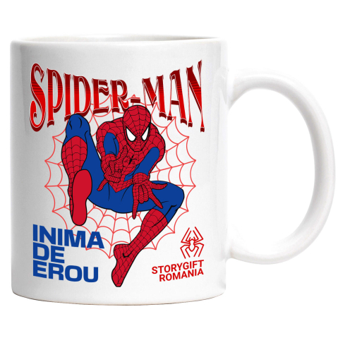 Desene Animate - Cana Cu Spidere-Man - Aventuri Nebune pe Zidurile Orasului, Ceramica, 330ML