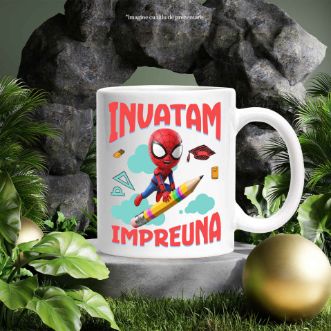 Cana Cu Spiderman – Distractie si Invatare Supereroica, Ceramica, 330ML [3]