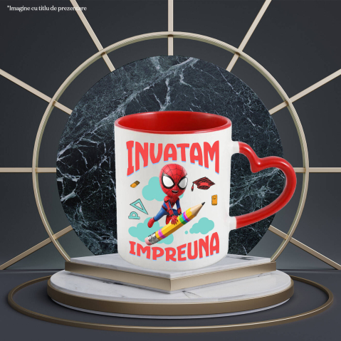 Cana Cu Spiderman – Distractie si Invatare Supereroica, Ceramica, 330ML [1]