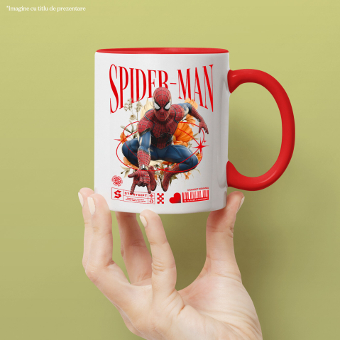 Cana Cu Spiderman si Magia Florilor Disney, Ceramica, 330ML [1]