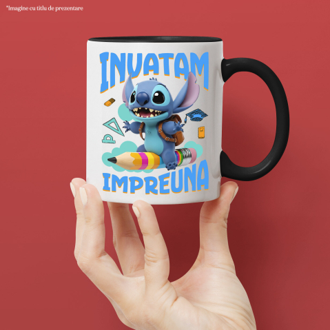 Cana Cu Stitch – Aventuri Amuzante de Invatare, Ceramica, 330ML [2]