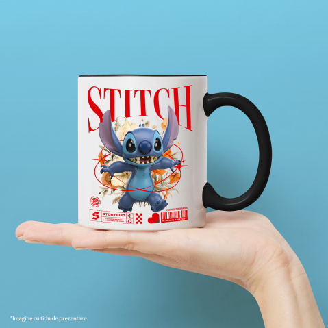 Cana Cu Stitch: Flori Magice din Universul Disney, Ceramica, 330ML [2]