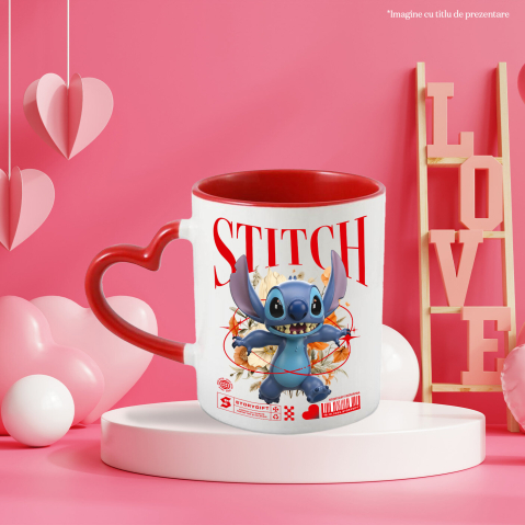 Cana Cu Stitch: Flori Magice din Universul Disney, Ceramica, 330ML [3]