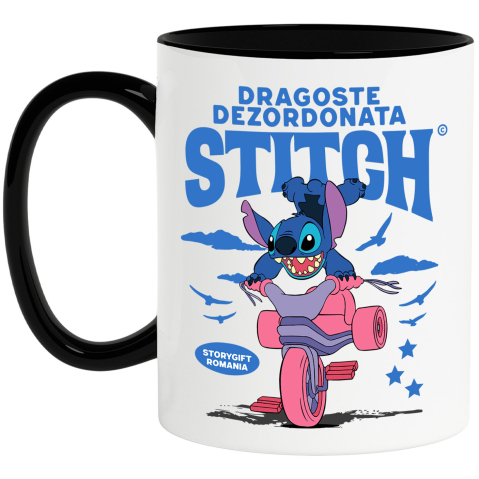 Desene Animate - Cana Cu Stitch si Plimbarea Vesela, Ceramica, 330ML
