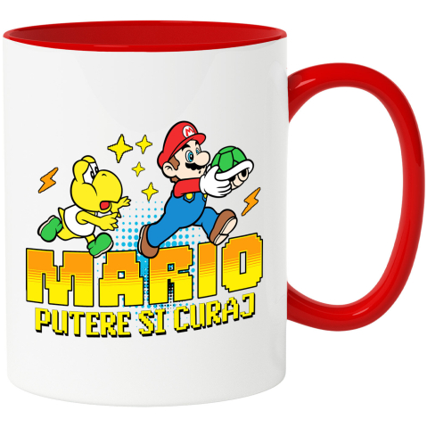 Desene Animate - Cana Cu Super Mario in Misiune, Ceramica, 330ML